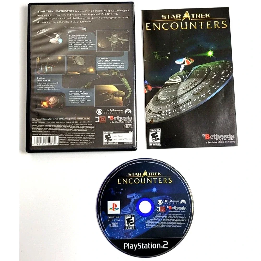 STAR TREK: ENCOUNTERS - PS2 PLAYSTATION 2‎ GAME COMPLETE!